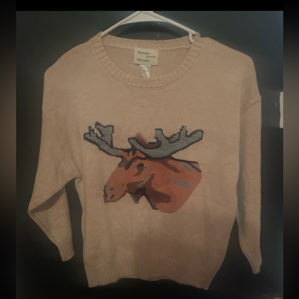 Wonder & Wander Moose sweater
